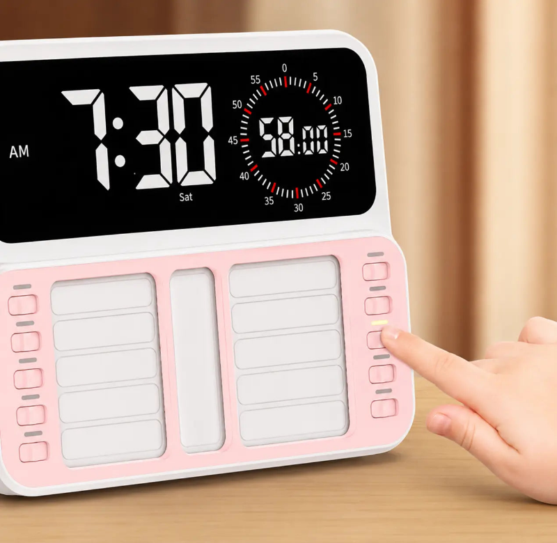 FocusFlow™ Visual Routine Timer and Pen Holder The Neuro Calm Collective